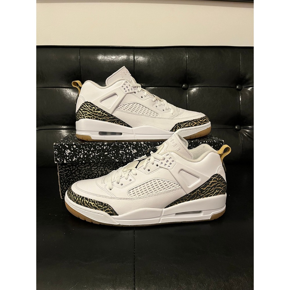Jordan Spizike Low‎ White Black Metallic Gold